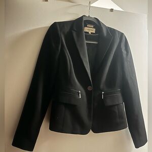 Calvin Klein Black Blazer With Silver Button